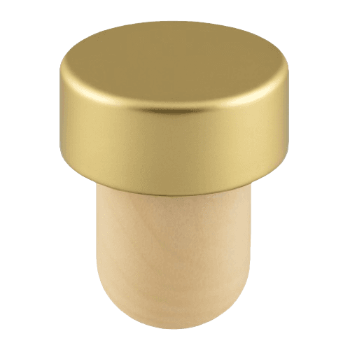 Aluminium closure with debossed top design for refined and elegant branding