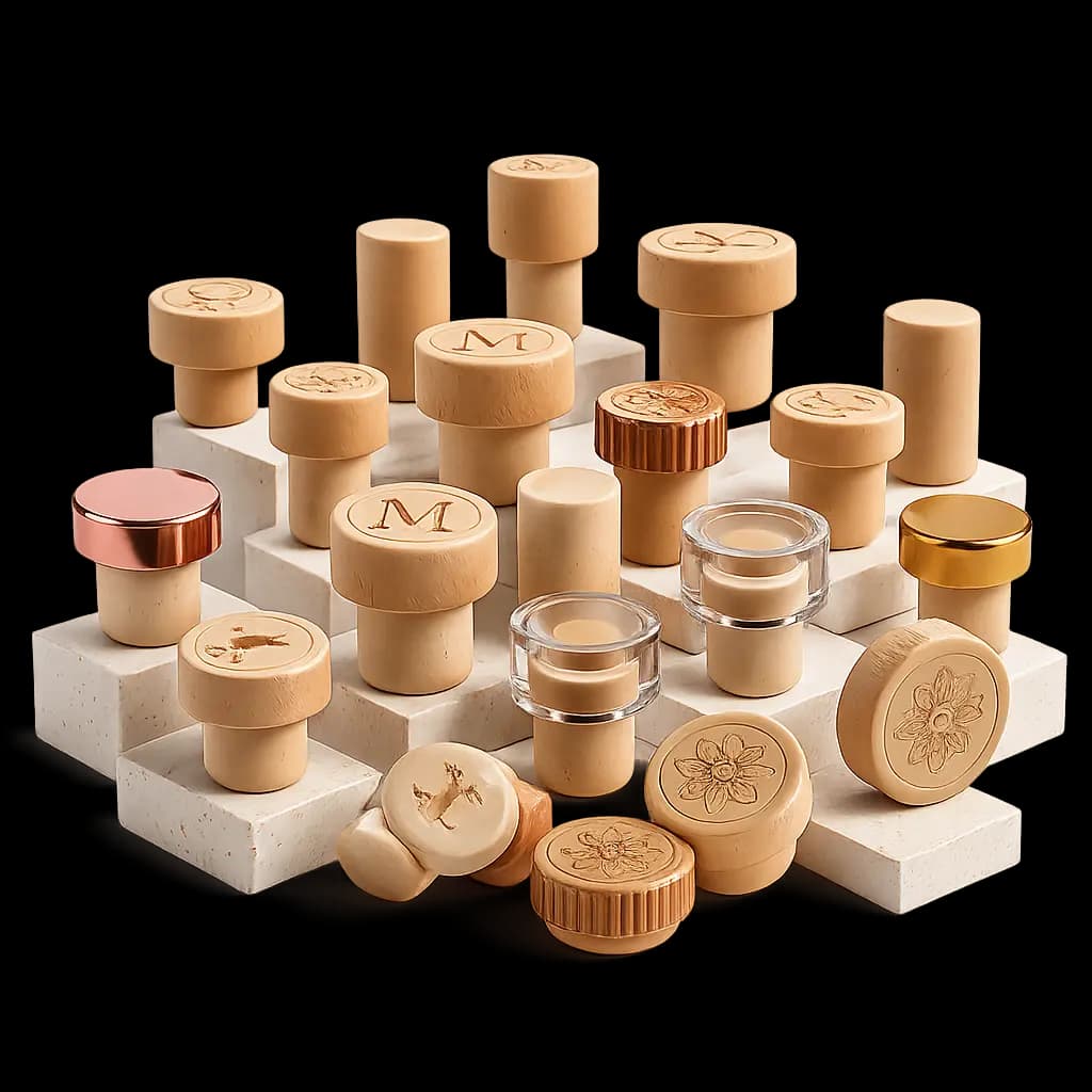 Maaricha premium synthetic cork stoppers showcase
