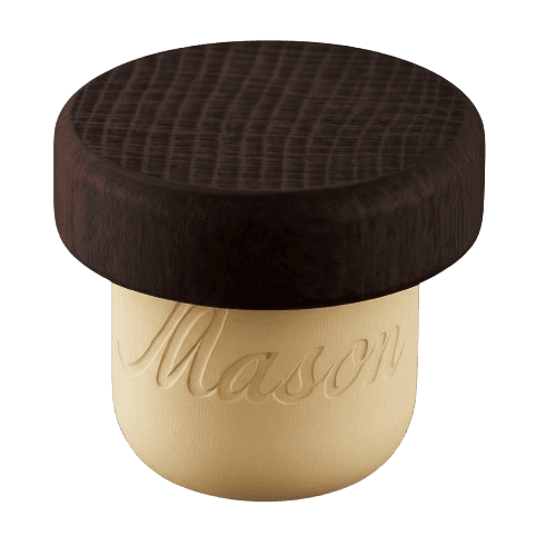 Custom branded wooden closure for premium liquor brands