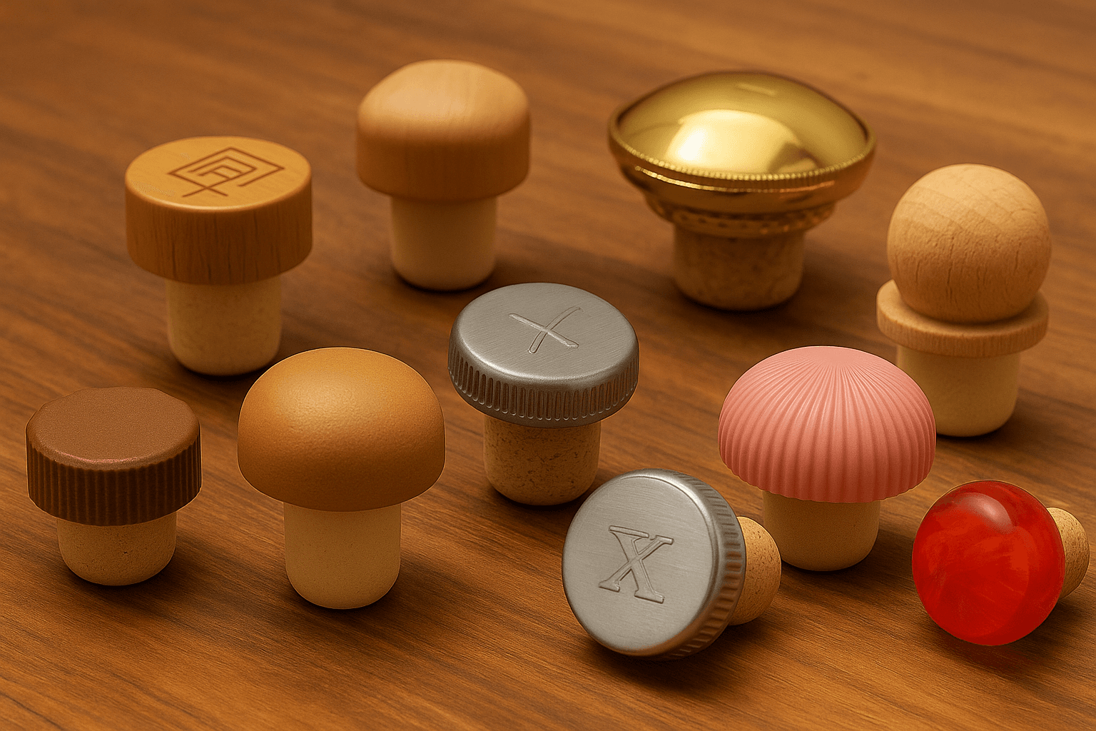 Synthetic cork background