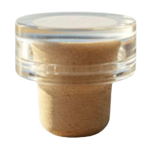 Transparent-top closure with custom color finish