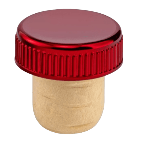 Closure with customized colored top for branding